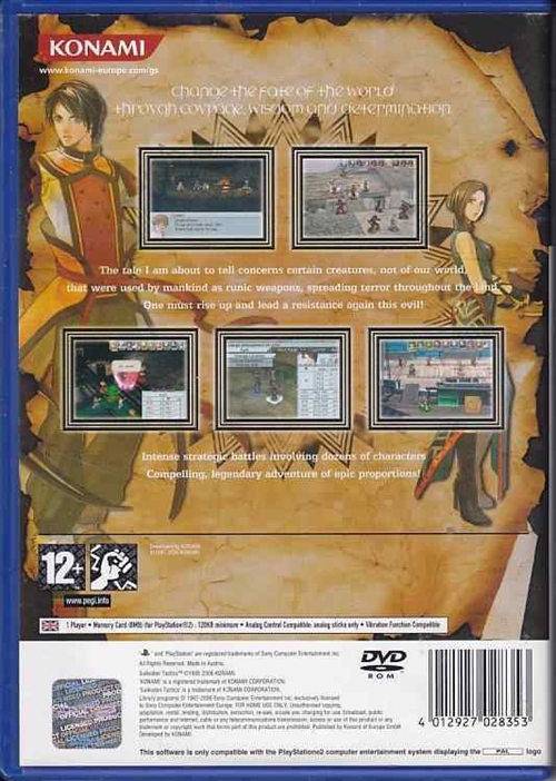 Suikoden Tactics - PS2 (B Grade) (Genbrug)